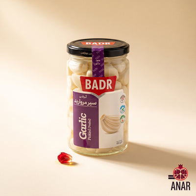 Sir Torshi Morvarid Badr | Aglio Persiano Sbucciato Sott'aceto 380g