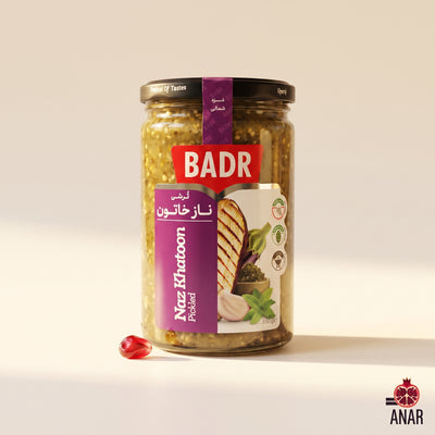 Torshi Nazkhatoon Badr 380g | Condimento Persiano di Melanzane Arrostite ed Erbe