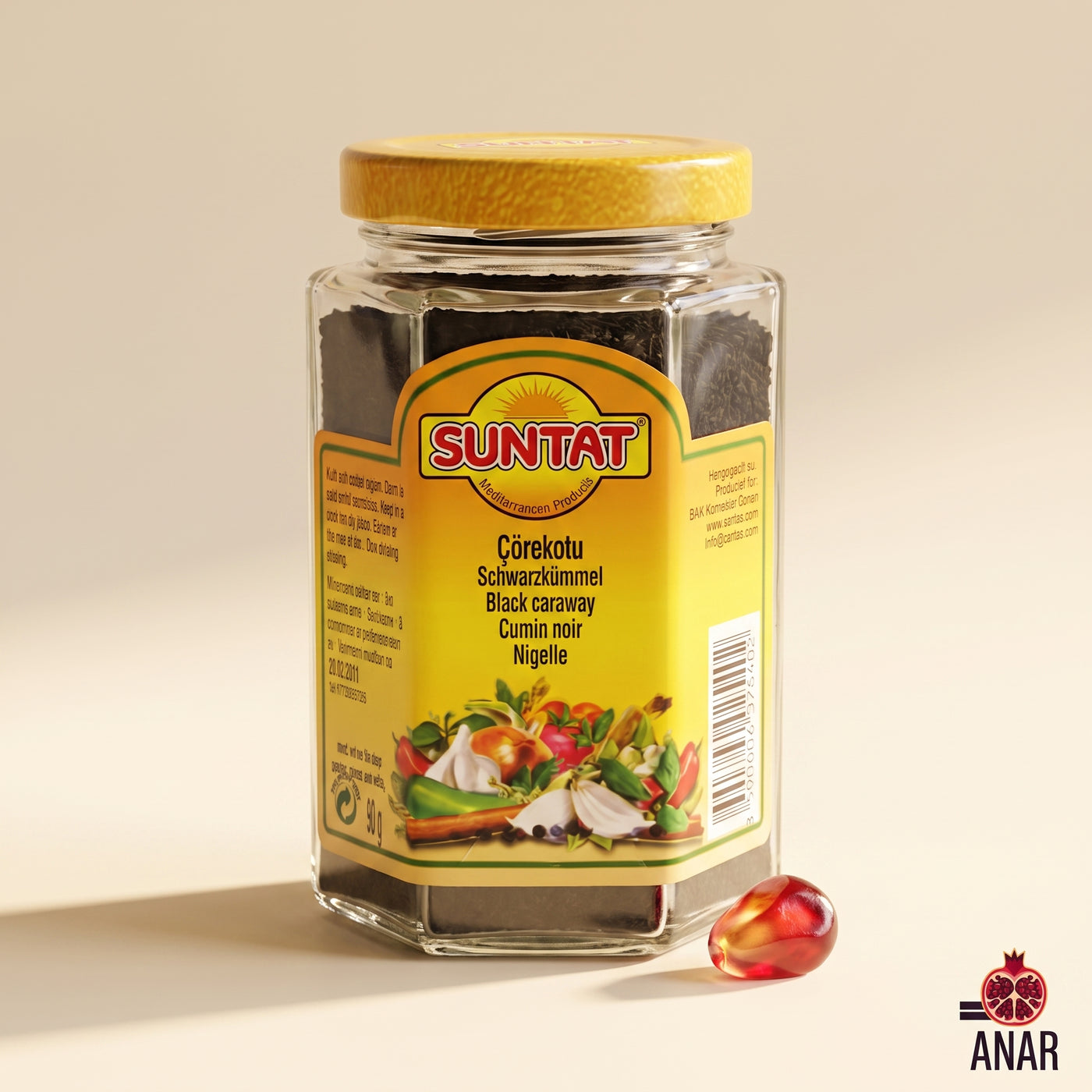 Suntat Çörekotu (Semi di Cumino Nero / Nigella) - 90g