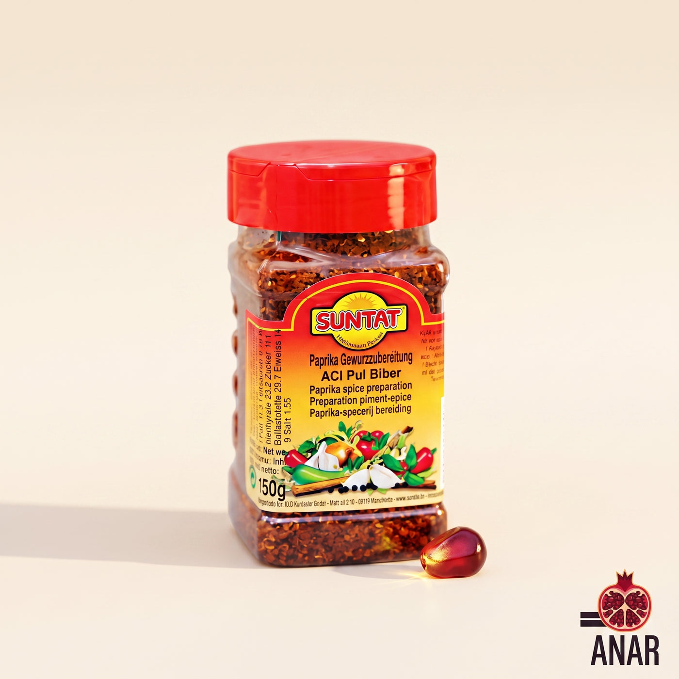 Suntat Acı Pul Biber (Peperoncino Piccante a Fiocchi) - 80g