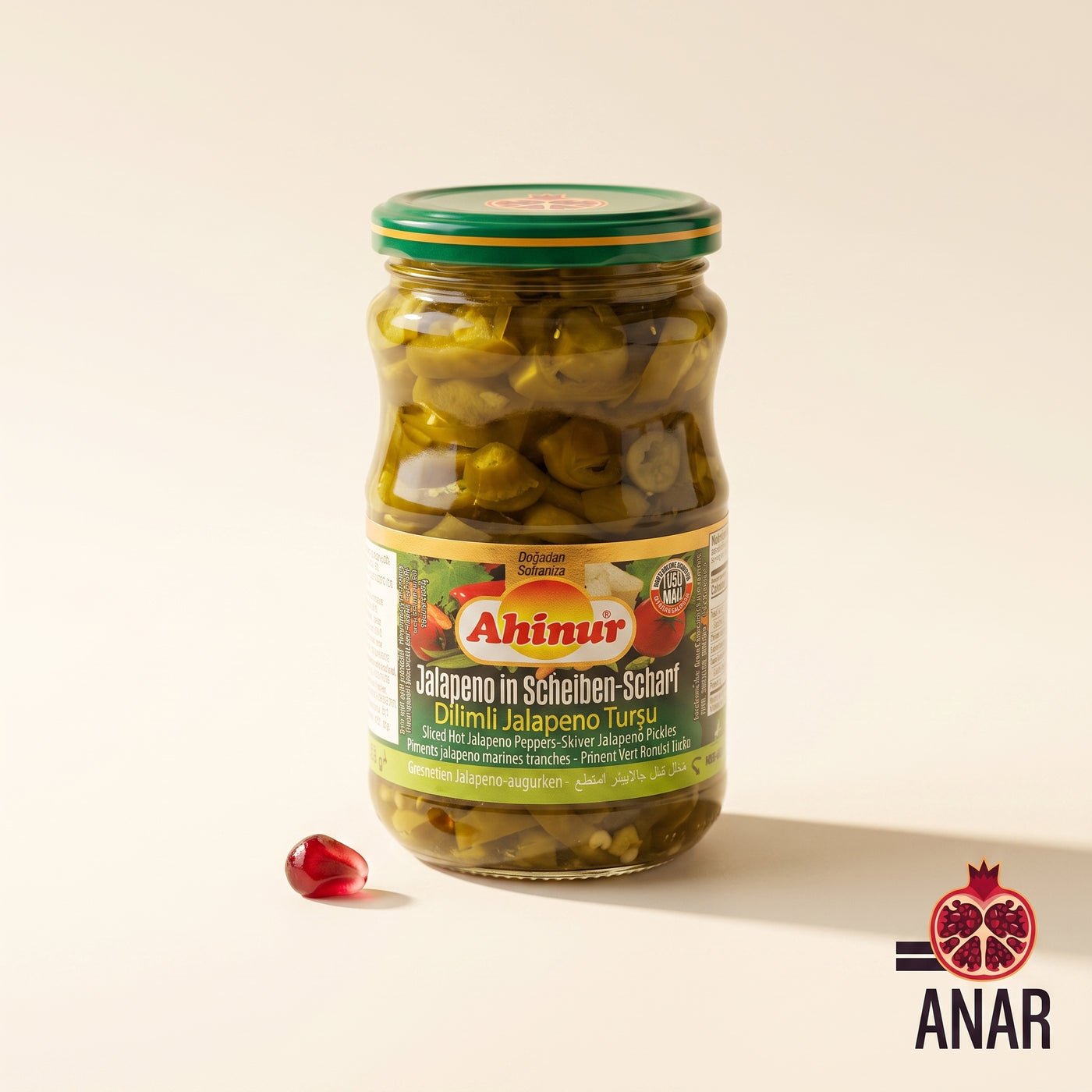 Ahinur Jalapeño a Fette Sott'aceto - Piccante 330g