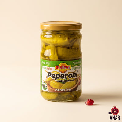 Suntat Peperoni "Yunan Biber" Sott'aceto - Medio Piccanti 550g