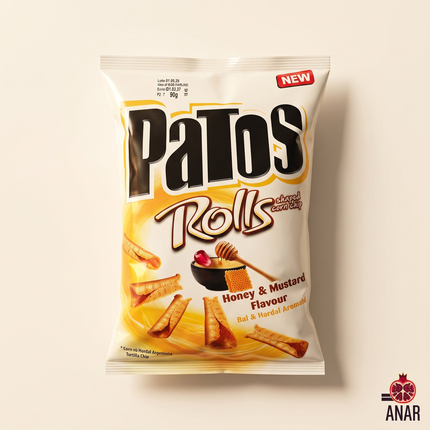 Patos Rolls - Honey & Mustard Flavour 90g