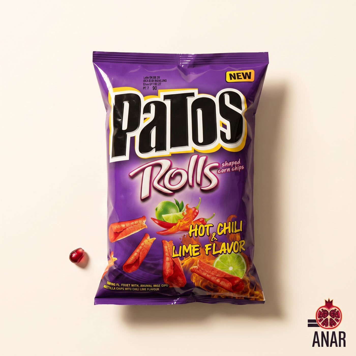 Patos Rolls - Hot Chili & Lime Flavour 90g