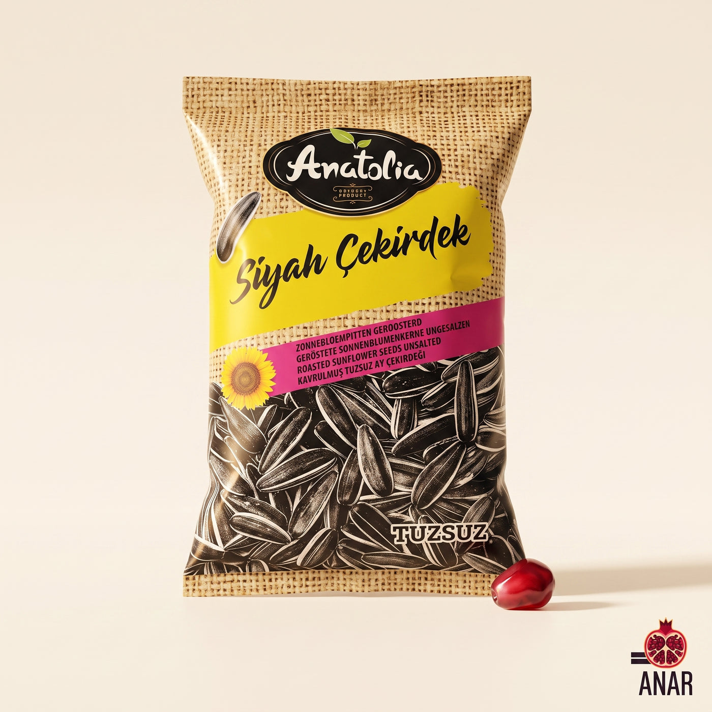 Anatolia Siyah Çekirdek - Tuzsuz (Semi di Girasole Non Salati) 140g
