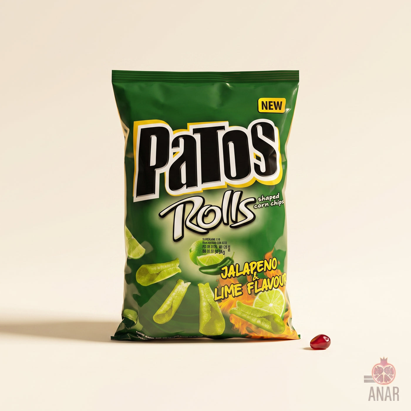 Patos Rolls - Jalapeño & Lime Flavour 90g