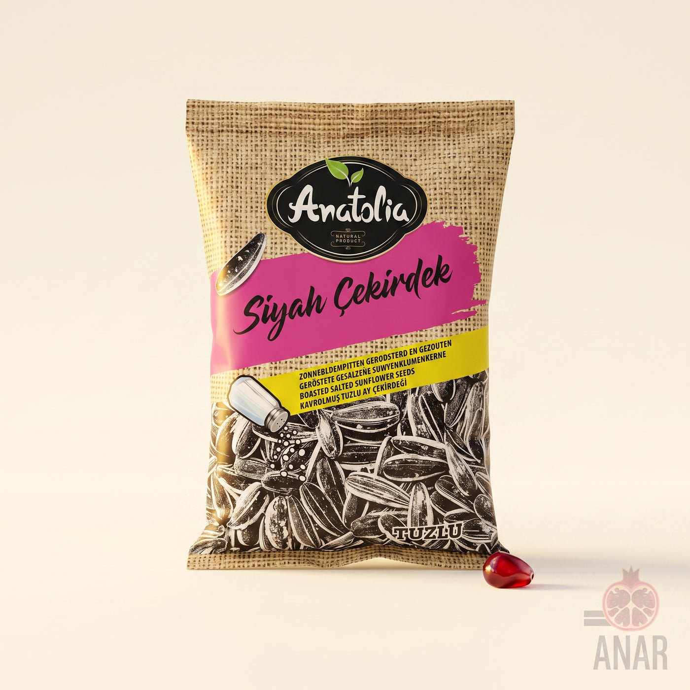 Anatolia Siyah Çekirdek - Tuzlu (Semi di Girasole Salati) 140g