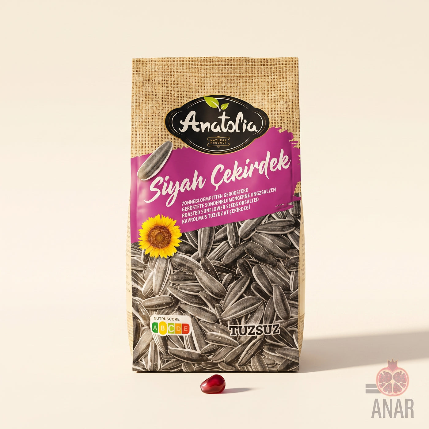 Anatolia Siyah Çekirdek - Tuzsuz (Semi di Girasole Non Salati) 240g