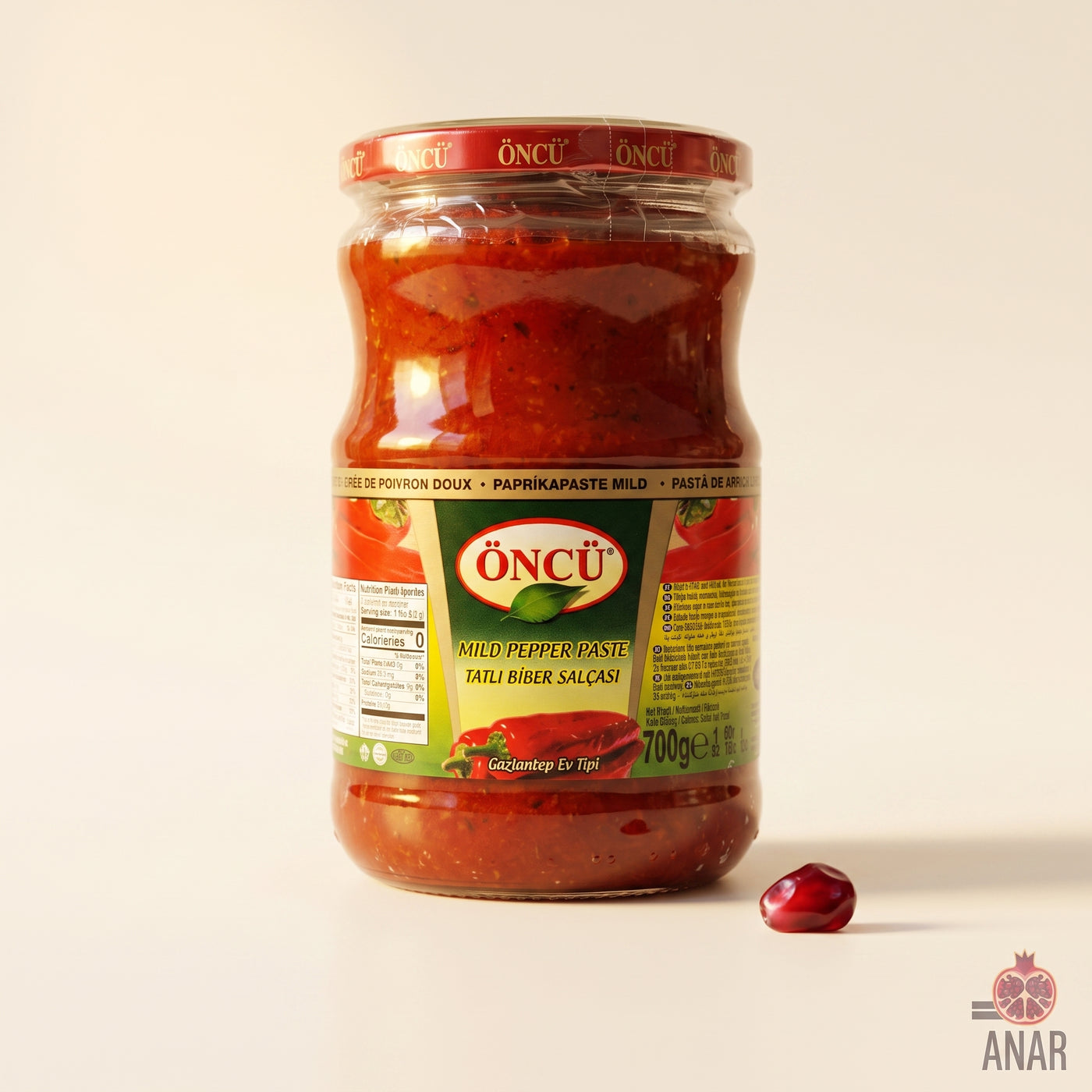 Öncü Tatlı Biber Salçası (Pasta di Peperoncino Dolce) - 700g