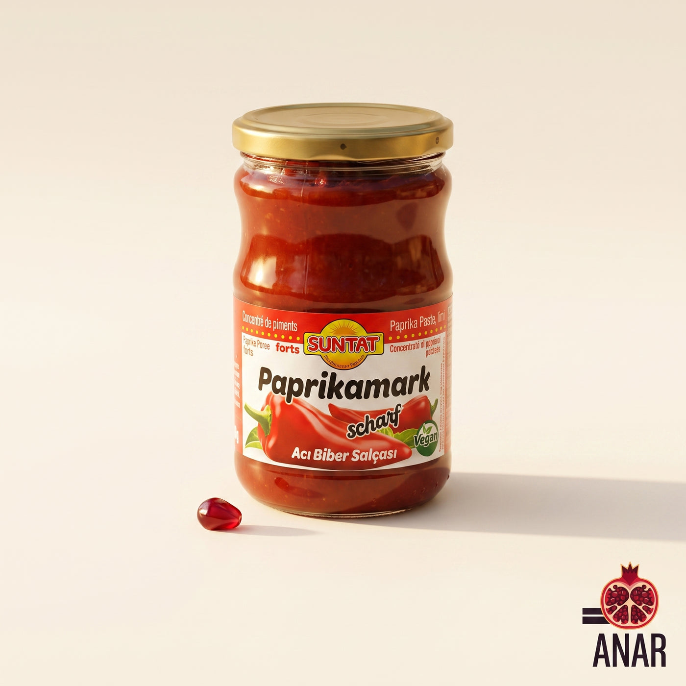 Suntat Acı Biber Salçası (Pasta di Peperoncino Piccante) 630g