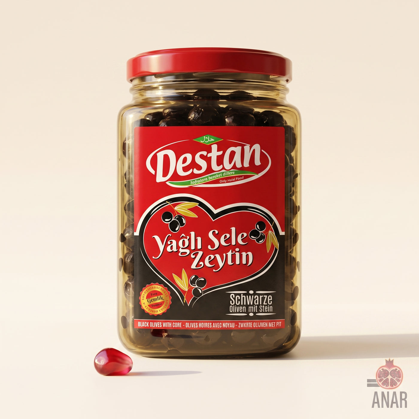 Destan Olive Nere "Yağlı Sele" con Nocciolo 1000g